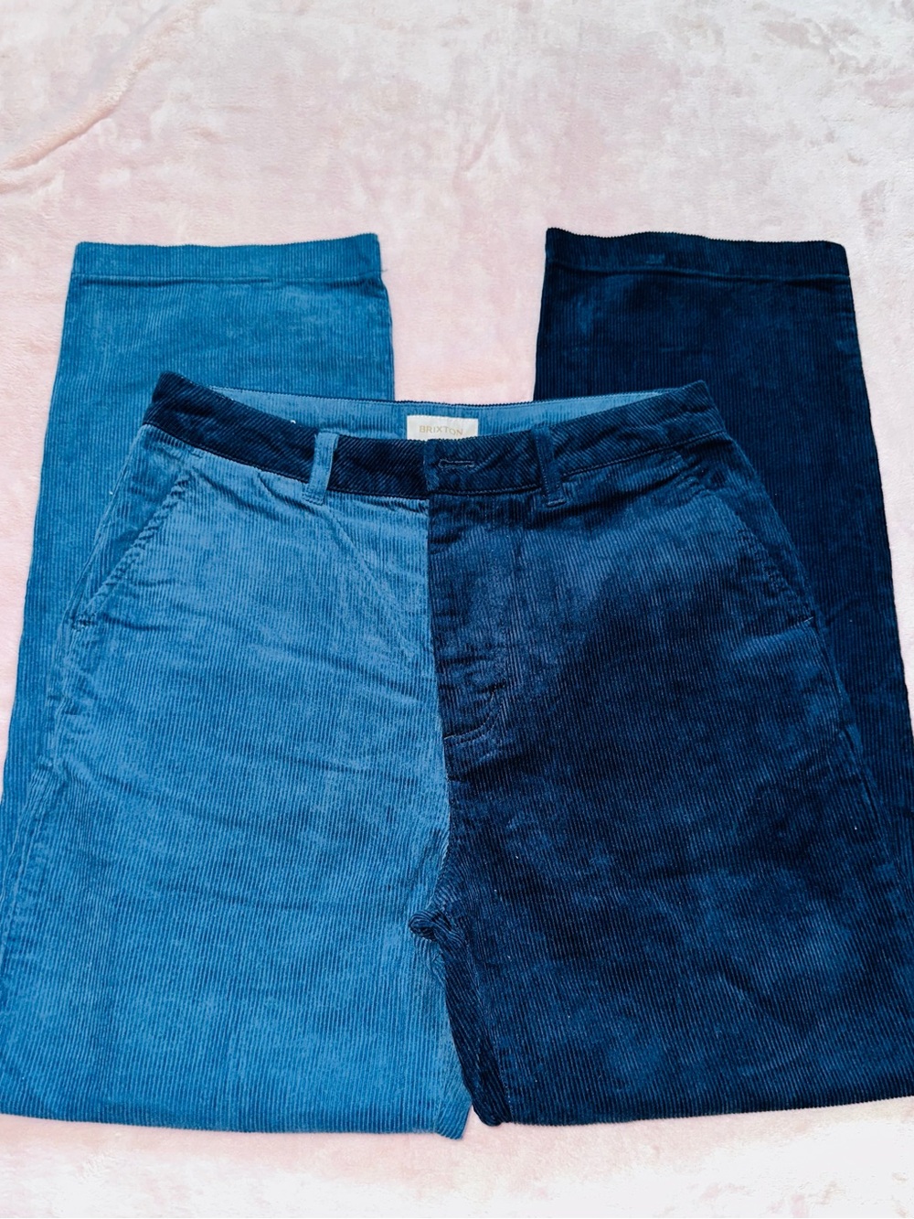 PacSun Two-Tone Blue Straight Leg Jeans - Picture 14 of 14